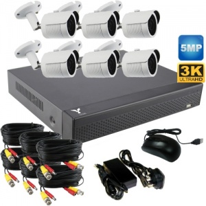 5mp Bullet CCTV system with 6 CCTV Camera